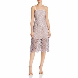 LA MAISON TALULAH Vixen Lace Tea-Length Midi Dress